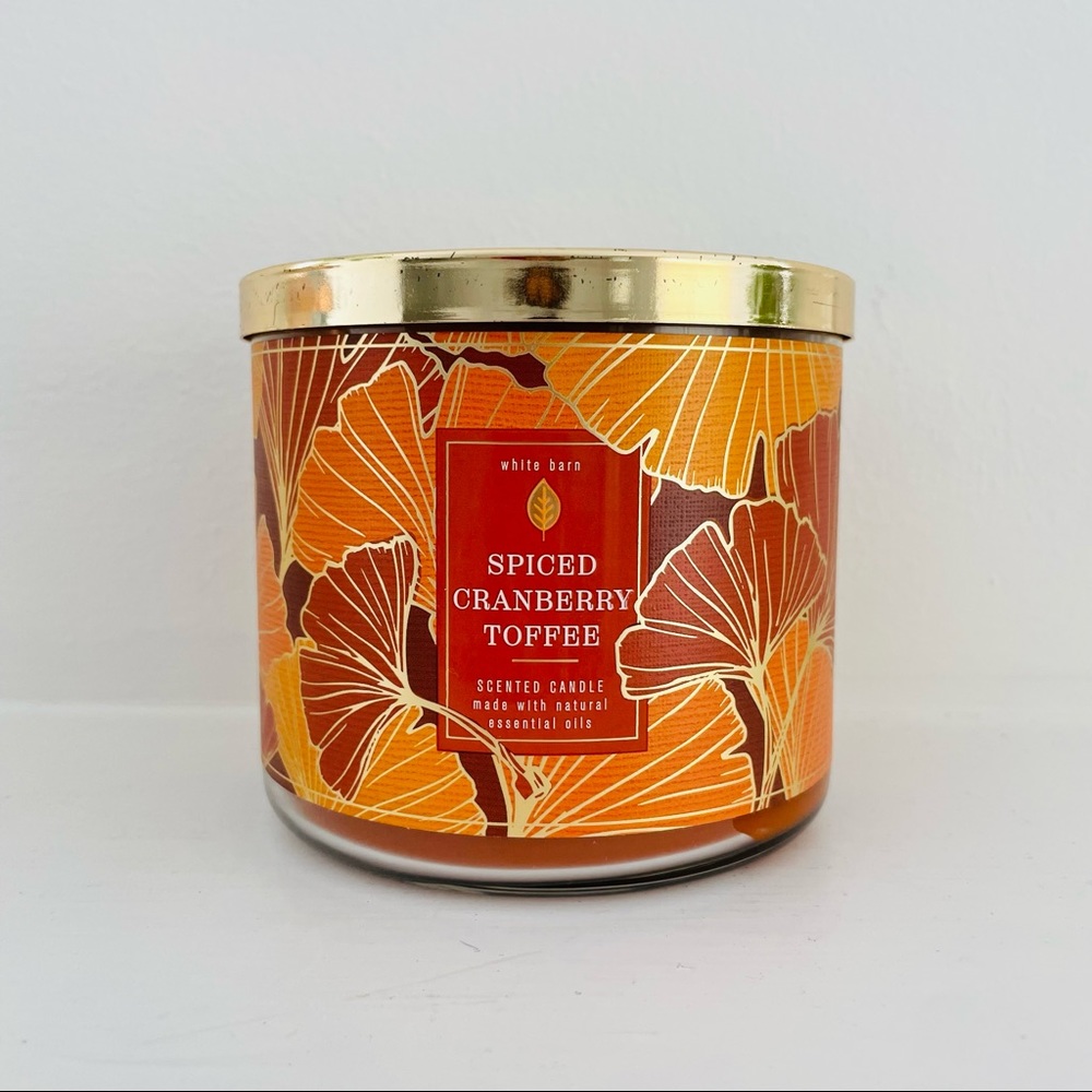 New Fall! - Bath and body works Spiced Cranberry Toffee candle